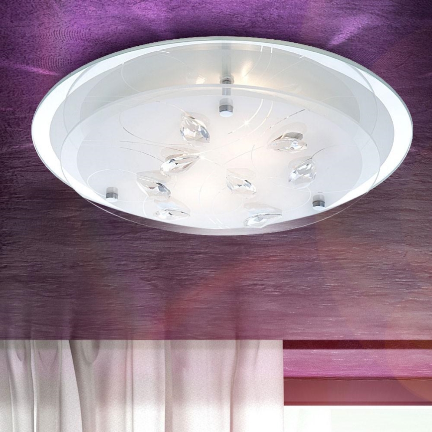 Globo 40409-2 - Stropné svietidlo BRENDA 2XE27ILLU/60W/230V