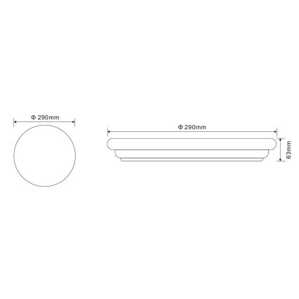 Globo - LED Stropné svietidlo 1xLED/20W/230V