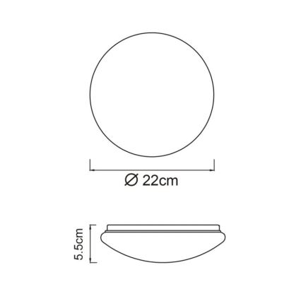 Globo - LED Stropné svietidlo LED/8W/230V 4000K pr. 55 cm