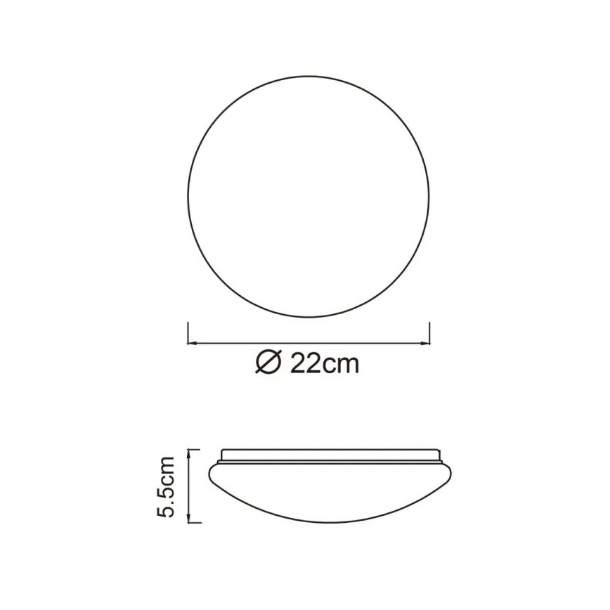 Globo - LED Stropné svietidlo LED/8W/230V 4000K pr. 55 cm