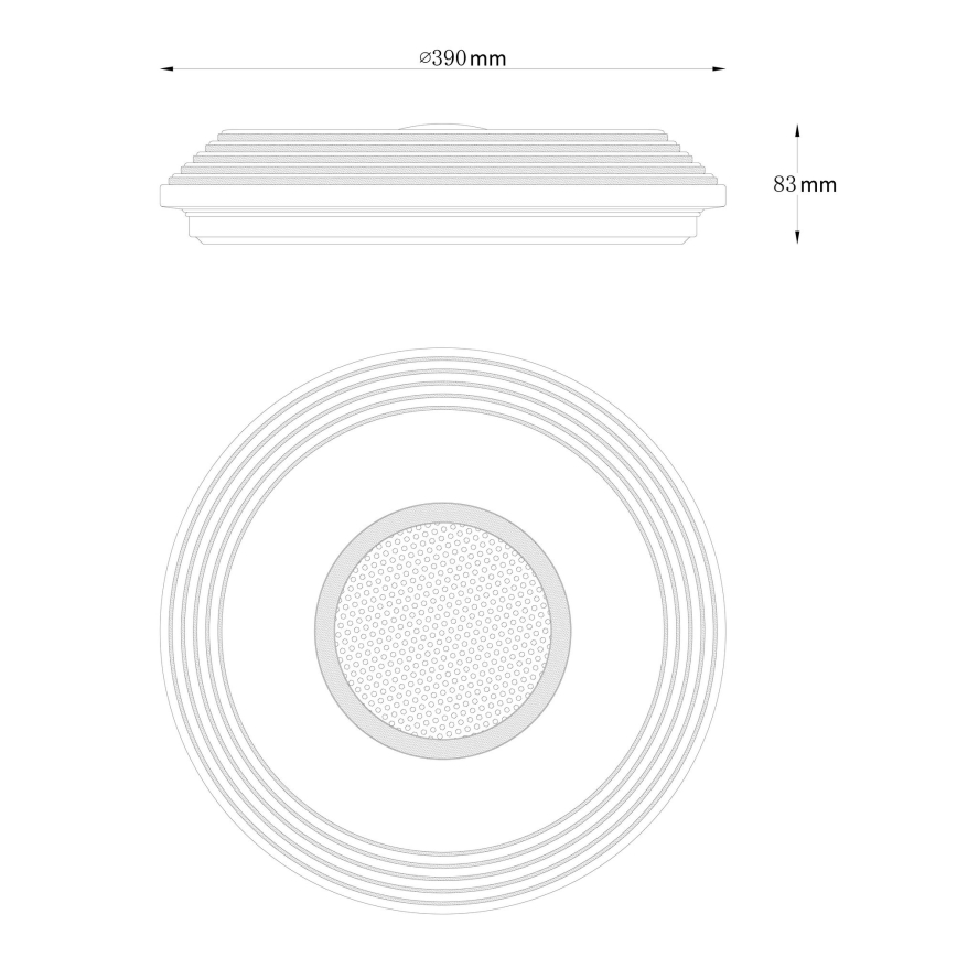 Globo - LED Stmievateľné stropné svietidlo LED/24W/230V 2700-6500K + diaľkové ovládanie