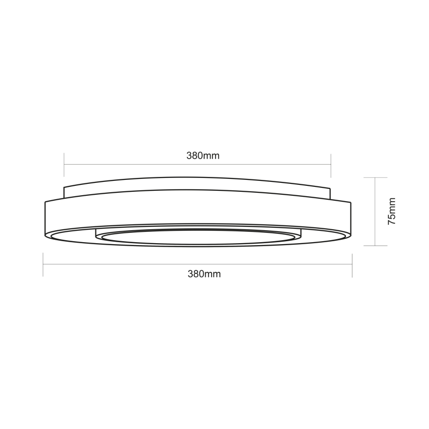 Globo - LED RGBW Stmievateľné stropné svietidlo LED/18W/230V 2700-6500K + diaľkové ovládanie