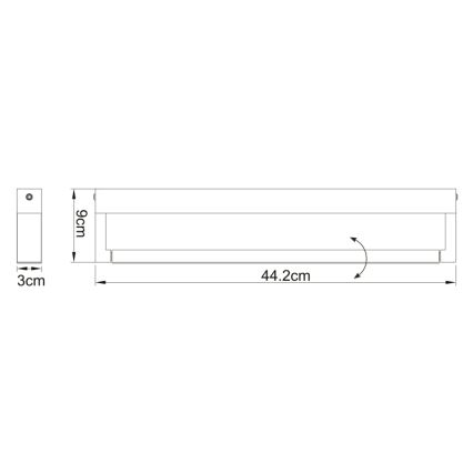 Globo - LED Kúpeľňové nástenné svietidlo LED/12W/230V IP44