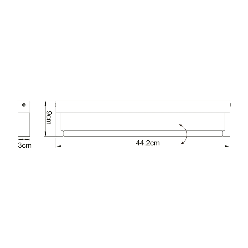 Globo - LED Kúpeľňové nástenné svietidlo LED/12W/230V IP44