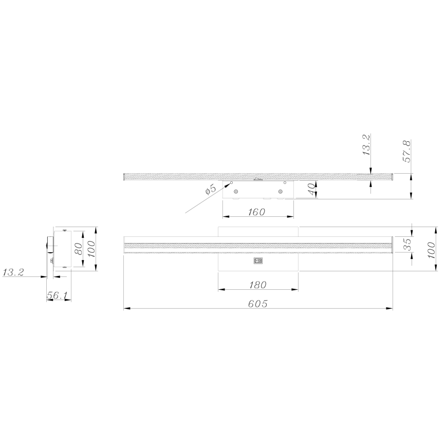 Globo - LED Kúpeľňové nástenné svietidlo LED/18W/230V IP44