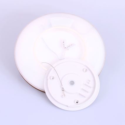 Globo - LED Stmievateľné kúpeľňové stropné svietidlo LED/18W/230V pr. 29,4 cm IP44 hnedá