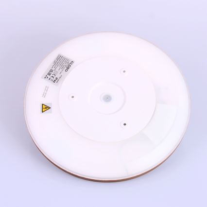 Globo - LED Stmievateľné kúpeľňové stropné svietidlo LED/18W/230V pr. 29,4 cm IP44 hnedá