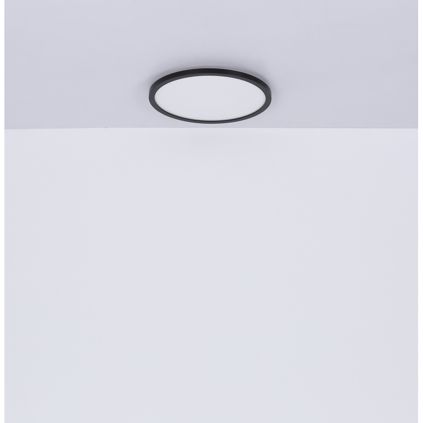 Globo - LED Stmievateľné kúpeľňové stropné svietidlo LED/24W/230V pr. 42 cm IP44 čierna