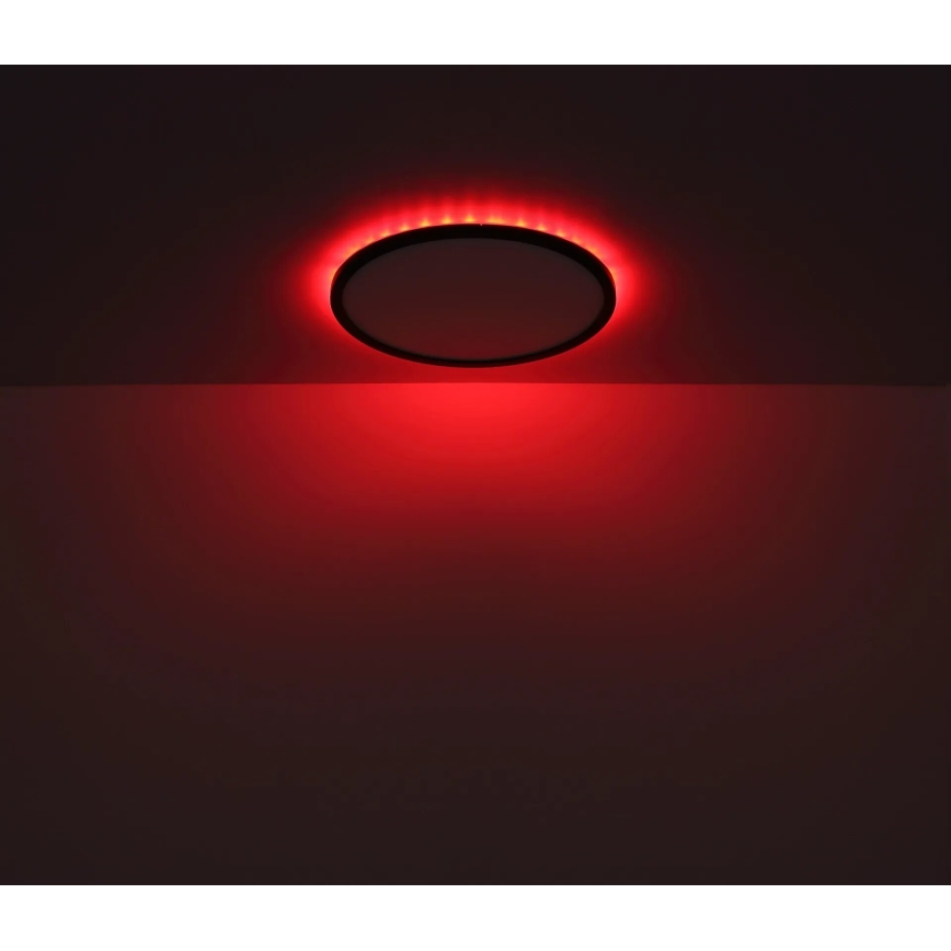 Globo - LED RGB Stmievateľné kúpeľňové stropné svietidlo LED/21W/230V 3000-6000K + diaľkové ovládanie IP44 čierna