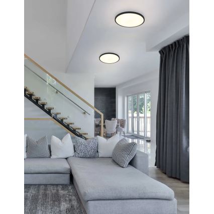 Globo - LED stropné svietidlo LED/20W/230V 4000K pr. 30 cm čierne