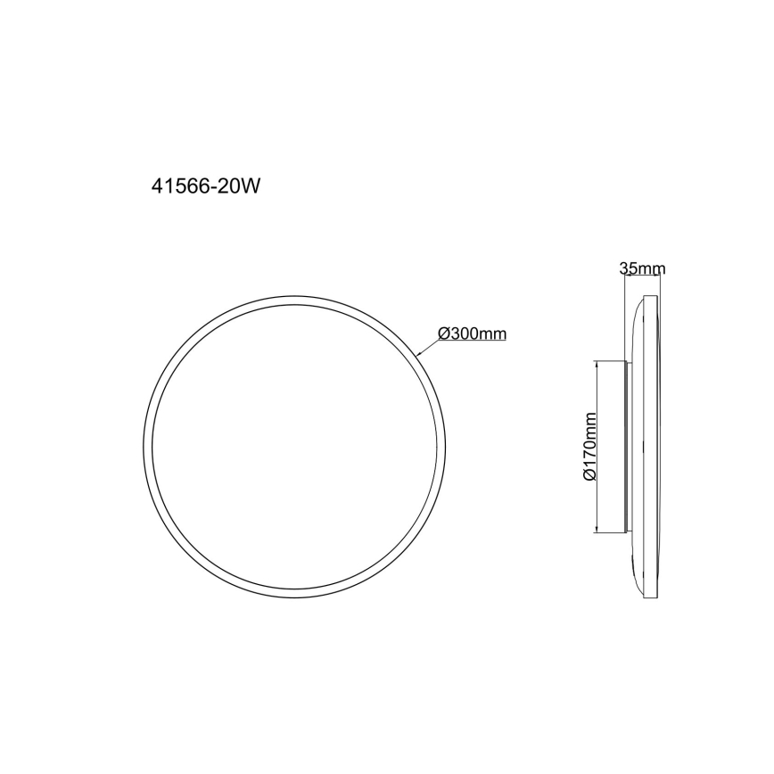 Globo - LED stropné svietidlo LED/20W/230V 4000K pr. 30 cm biela