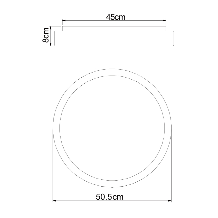 Globo - LED Stmievateľné stropné svietidlo LED/24W/230V + diaľkové ovládanie