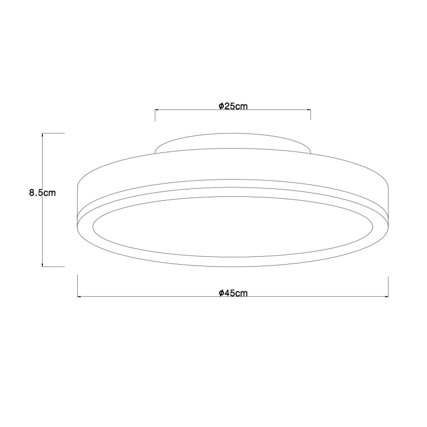 Globo - LED Stmievateľné stropné svietidlo LED/24W/230V 2700-6500K pr. 45 cm + diaľkové ovládanie
