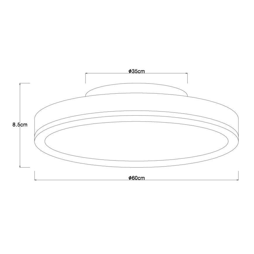 Globo - LED stmievateľné stropné svietidlo LED/40W/230V 2700-6500K pr. 60 cm + diaľkové ovládanie