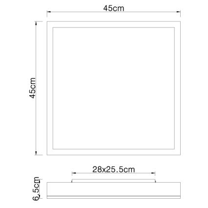 Globo - LED Stropné svietidlo LED/24W/230V