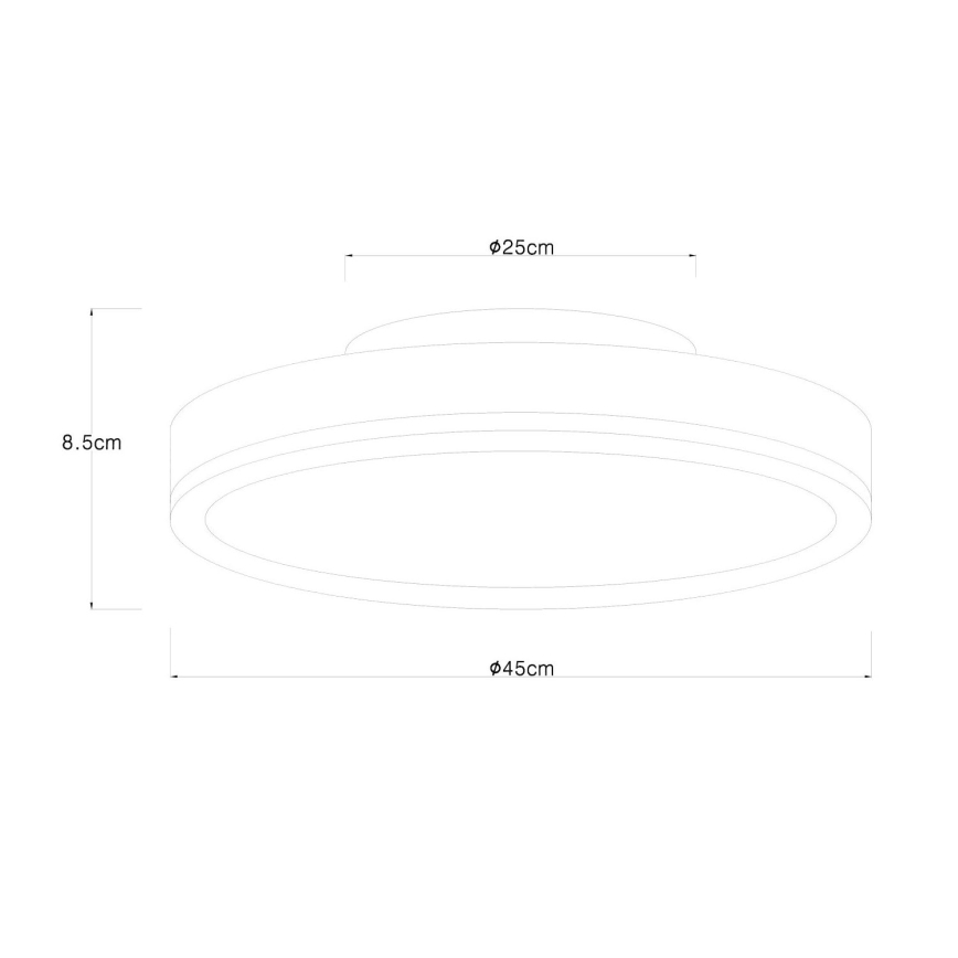 Globo - LED Stropné svietidlo LED/24W/230V pr. 45 cm hnedá