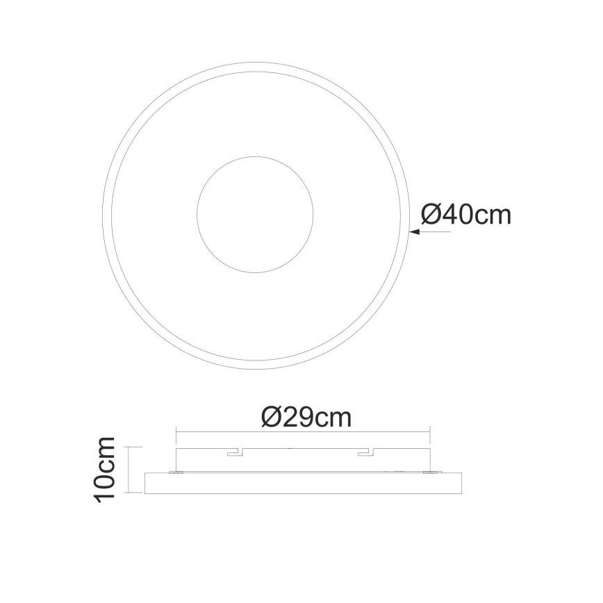 Globo - LED Stmievateľné stropné svietidlo LED/30W/230V + diaľkové ovládanie