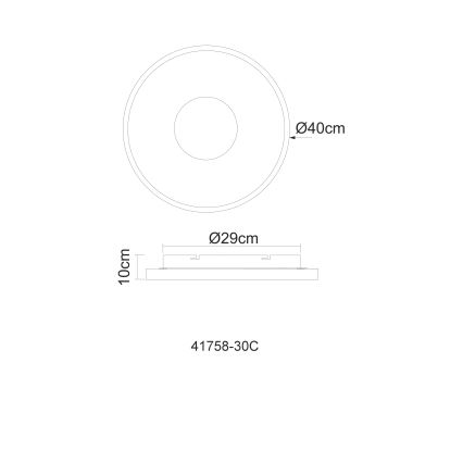 Globo - LED Stmievateľné stropné svietidlo LED/30W/230V 2700-6000K + diaľkové ovládanie