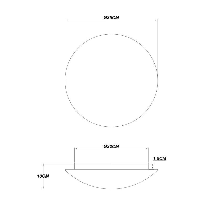 Globo - LED Stropné svietidlo LED/24W/230V 3000K pr. 35 cm