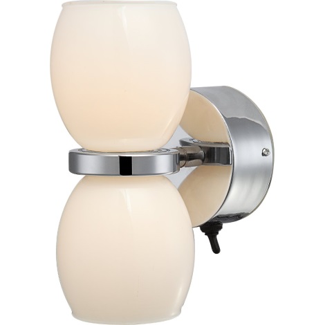 GLOBO 44200-2W - LED Kúpeľňové nástenné svietidlo DANO 2xLED/3W/230V IP44