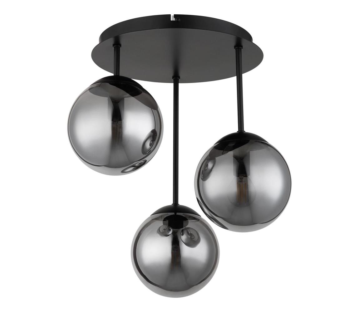 Globo 47441-3S - Prisadený luster HARMON 3xE14/25W/230V čierna 47441-3S
