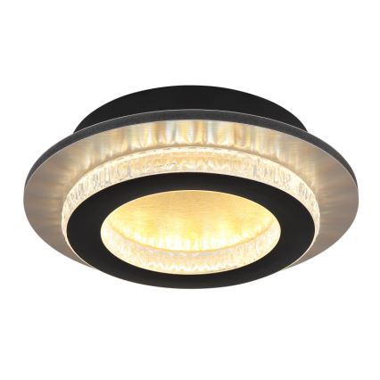 Globo - LED stropné svietidlo LED/12W/230V 3000/4000/6500K priemer 20 cm čierna