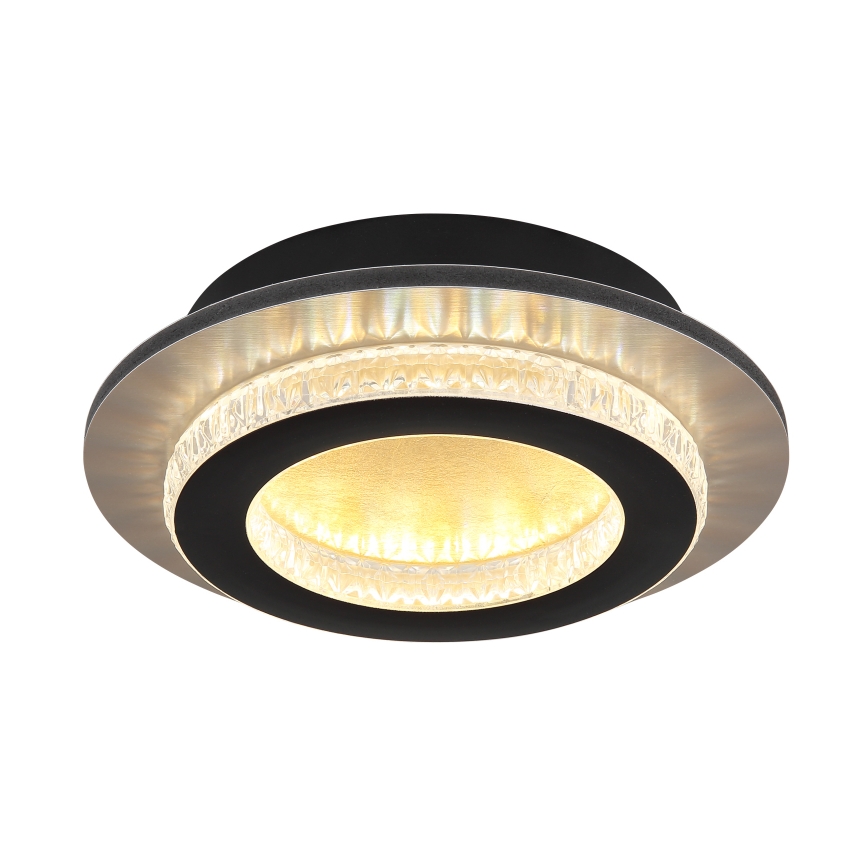 Globo - LED stropné svietidlo LED/12W/230V 3000/4000/6500K priemer 20 cm čierna