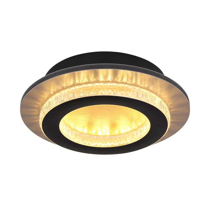 Globo - LED stropné svietidlo LED/12W/230V 3000/4000/6500K priemer 20 cm čierna