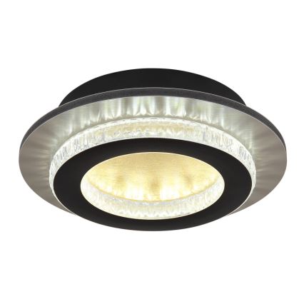 Globo - LED stropné svietidlo LED/12W/230V 3000/4000/6500K priemer 20 cm čierna