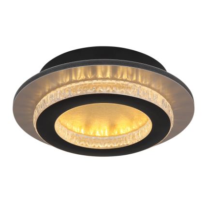 Globo - LED stropné svietidlo LED/12W/230V 3000/4000/6500K priemer 20 cm čierna