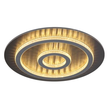 Globo - LED stmievateľné stropné svietidlo LED/40W/230V 3000-6500K priemer 45 cm antracit + diaľkové ovládanie