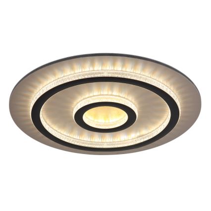 Globo - LED Stmievateľné stropné svietidlo LED/40W/230V 3000-6500K pr. 45 cm čierne + diaľkové ovládanie