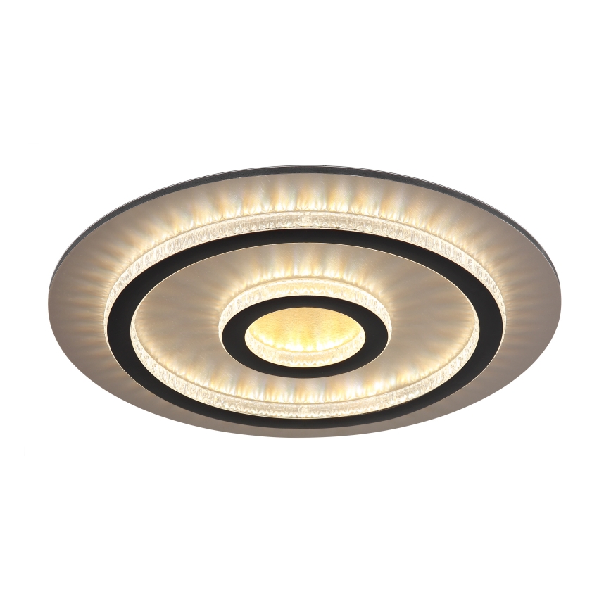 Globo - LED Stmievateľné stropné svietidlo LED/40W/230V 3000-6500K pr. 45 cm čierne + diaľkové ovládanie