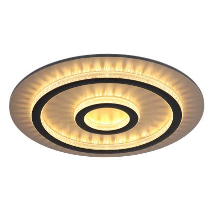 Globo - LED Stmievateľné stropné svietidlo LED/40W/230V 3000-6500K pr. 45 cm čierne + diaľkové ovládanie