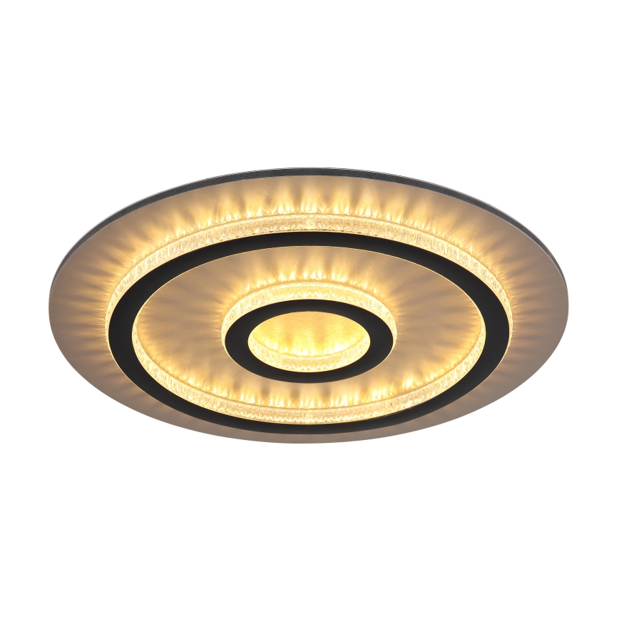 Globo - LED Stmievateľné stropné svietidlo LED/40W/230V 3000-6500K pr. 45 cm čierne + diaľkové ovládanie