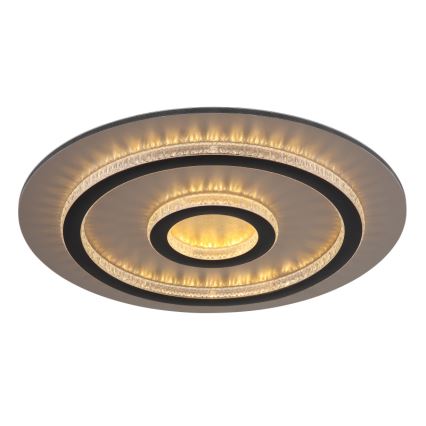Globo - LED Stmievateľné stropné svietidlo LED/40W/230V 3000-6500K pr. 45 cm čierne + diaľkové ovládanie