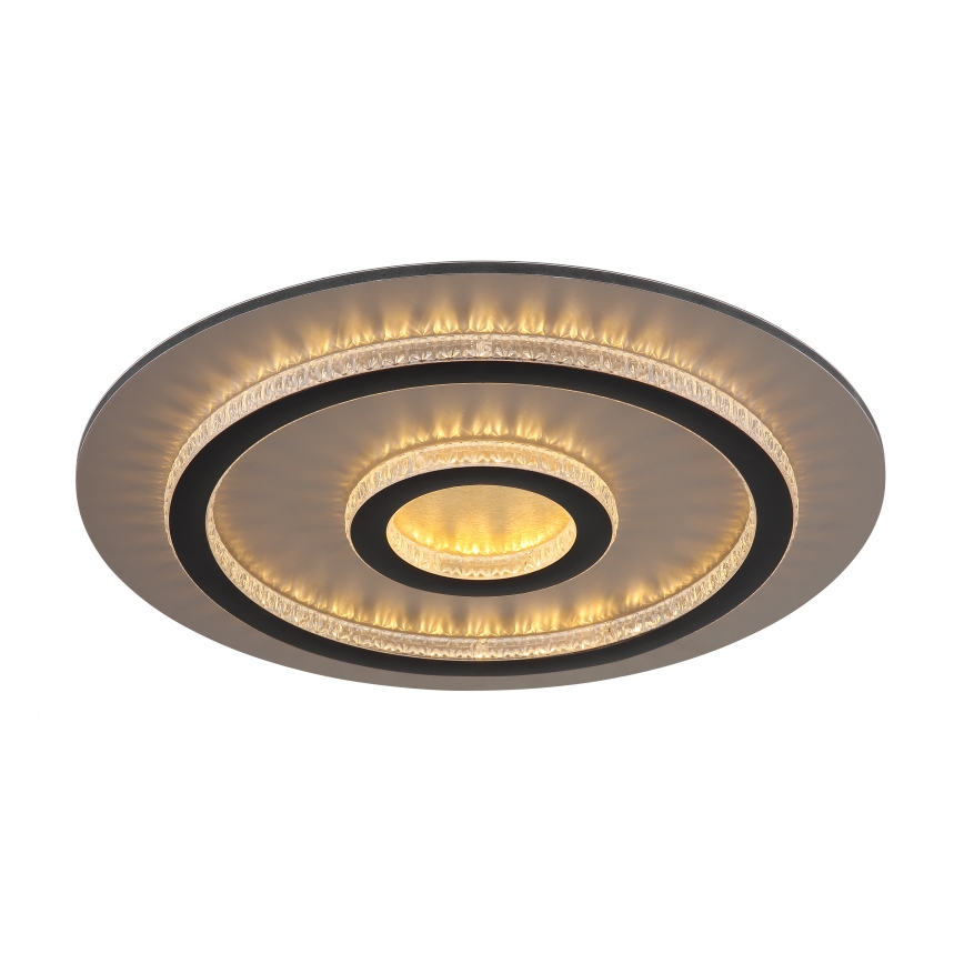 Globo - LED Stmievateľné stropné svietidlo LED/40W/230V 3000-6500K pr. 45 cm čierne + diaľkové ovládanie