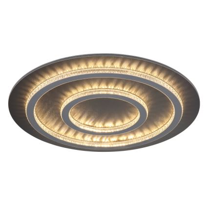 Globo - LED stmievateľné stropné svietidlo LED/60W/230V 3000-6500K priemer 55 cm antracit + diaľkové ovládanie