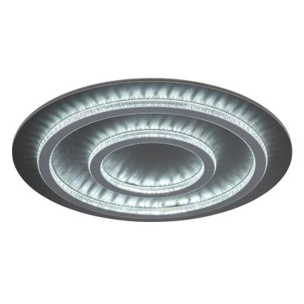 Globo - LED stmievateľné stropné svietidlo LED/60W/230V 3000-6500K priemer 55 cm antracit + diaľkové ovládanie