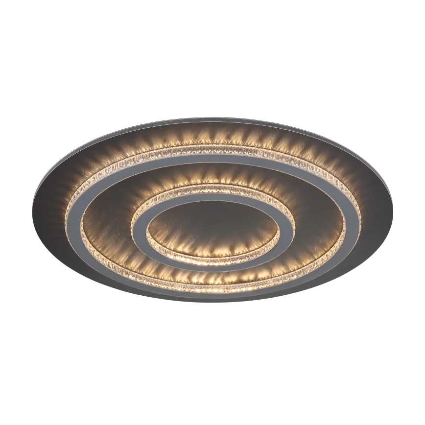 Globo - LED stmievateľné stropné svietidlo LED/60W/230V 3000-6500K priemer 55 cm antracit + diaľkové ovládanie