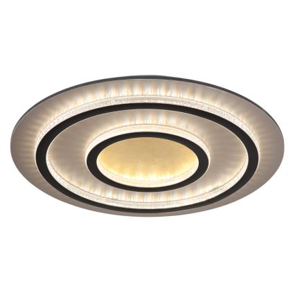 Globo - LED stmievateľné stropné svietidlo LED/60W/230V 3000-6500K pr. 55 cm čierne + diaľkové ovládanie