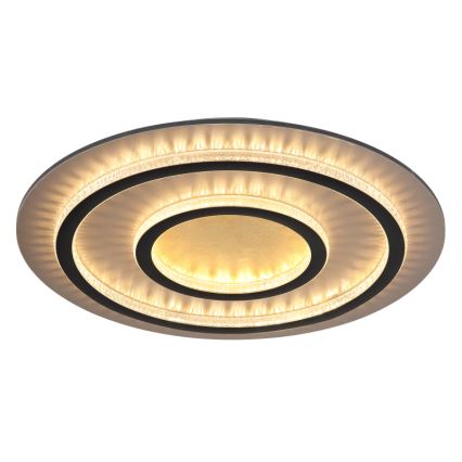 Globo - LED stmievateľné stropné svietidlo LED/60W/230V 3000-6500K pr. 55 cm čierne + diaľkové ovládanie