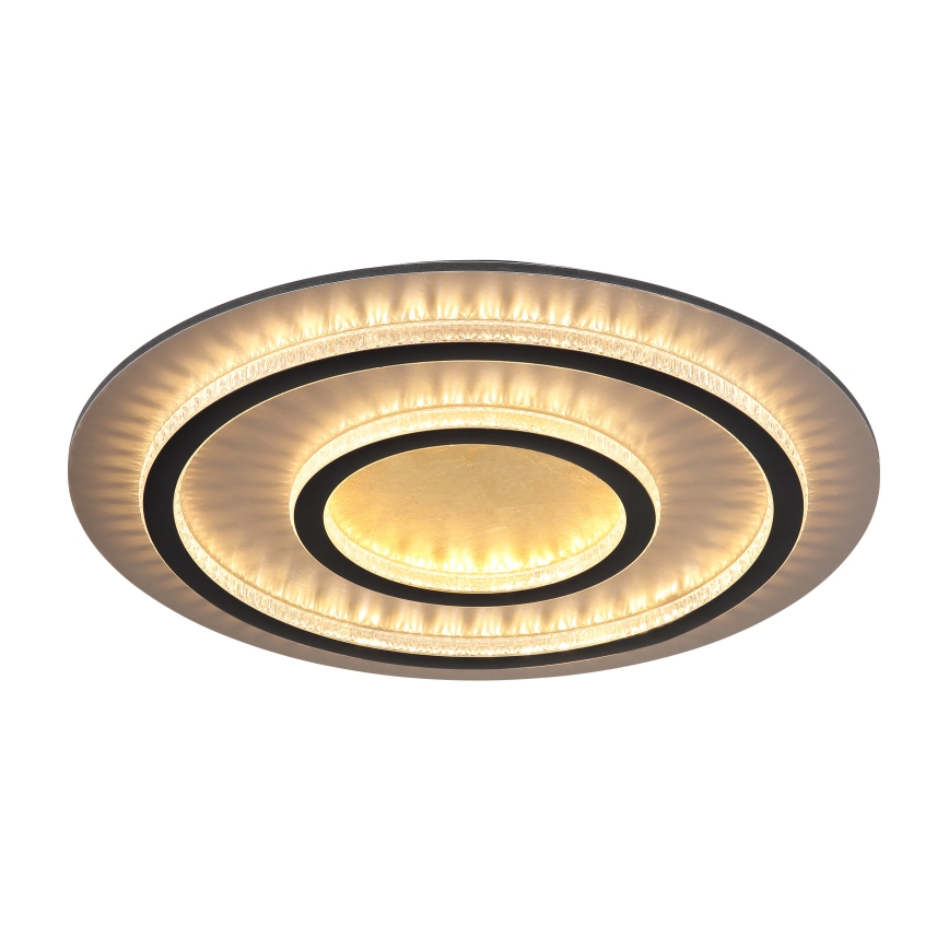 Globo - LED stmievateľné stropné svietidlo LED/60W/230V 3000-6500K pr. 55 cm čierne + diaľkové ovládanie