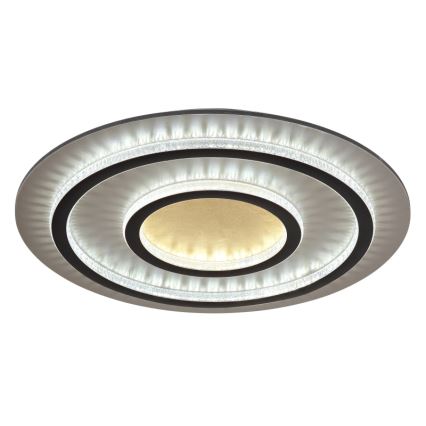 Globo - LED stmievateľné stropné svietidlo LED/60W/230V 3000-6500K pr. 55 cm čierne + diaľkové ovládanie