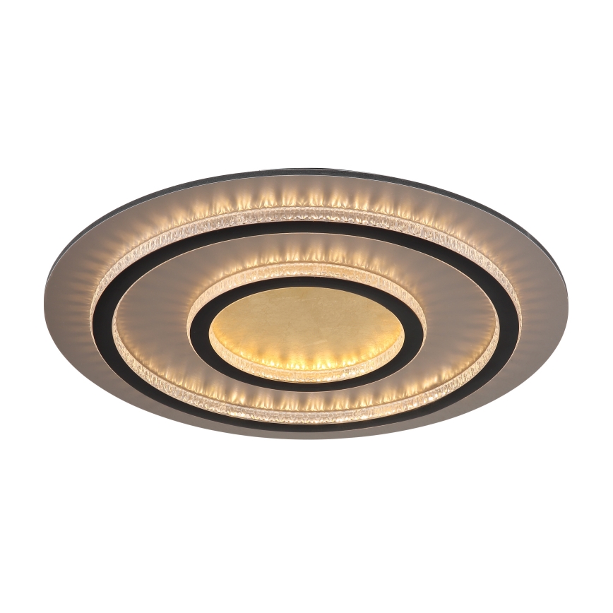 Globo - LED stmievateľné stropné svietidlo LED/60W/230V 3000-6500K pr. 55 cm čierne + diaľkové ovládanie