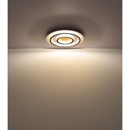 Globo - LED stmievateľné stropné svietidlo LED/60W/230V 3000-6500K pr. 55 cm čierne + diaľkové ovládanie