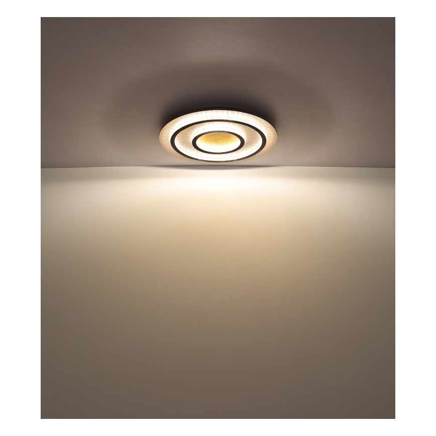 Globo - LED stmievateľné stropné svietidlo LED/60W/230V 3000-6500K pr. 55 cm čierne + diaľkové ovládanie