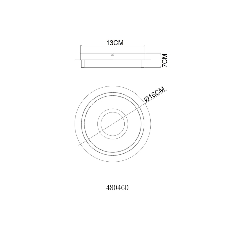Globo - LED stropné svietidlo LED/8W/230V 3000K priemer 16 cm