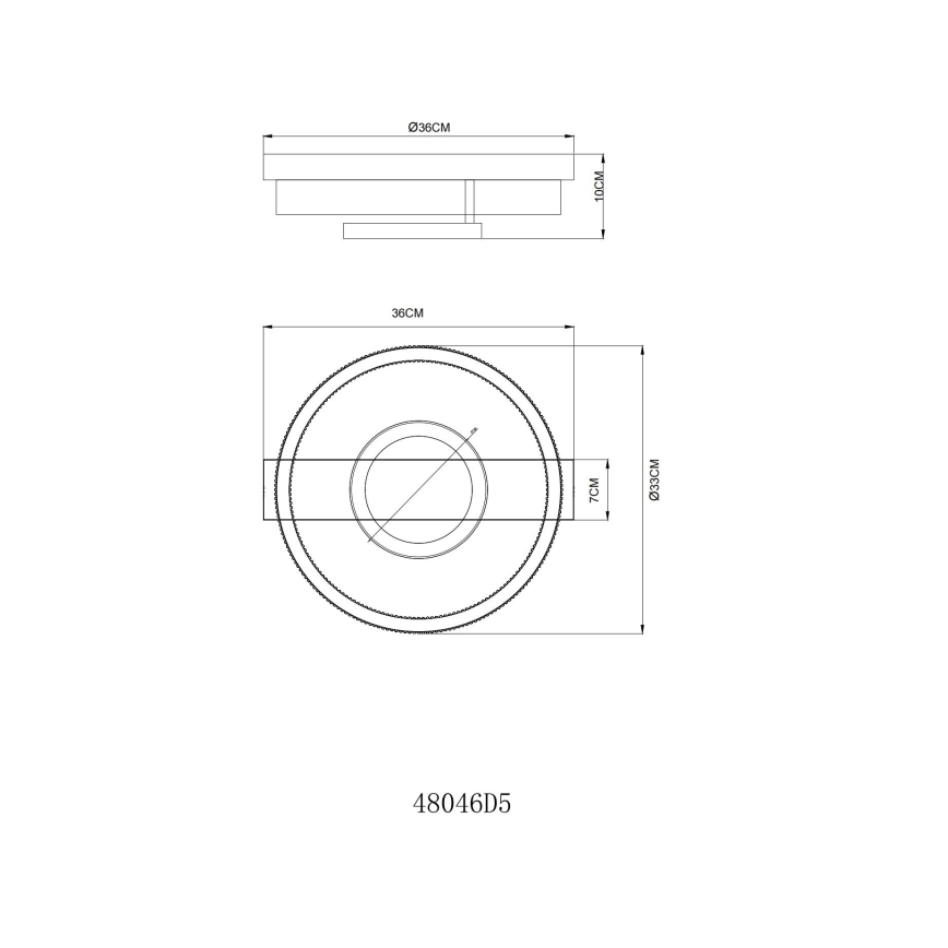 Globo - LED Stropné svietidlo LED/18W/230V 3000K 33x36 cm