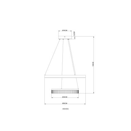 Globo - LED luster na lanku LED/30W/230V 3000K
